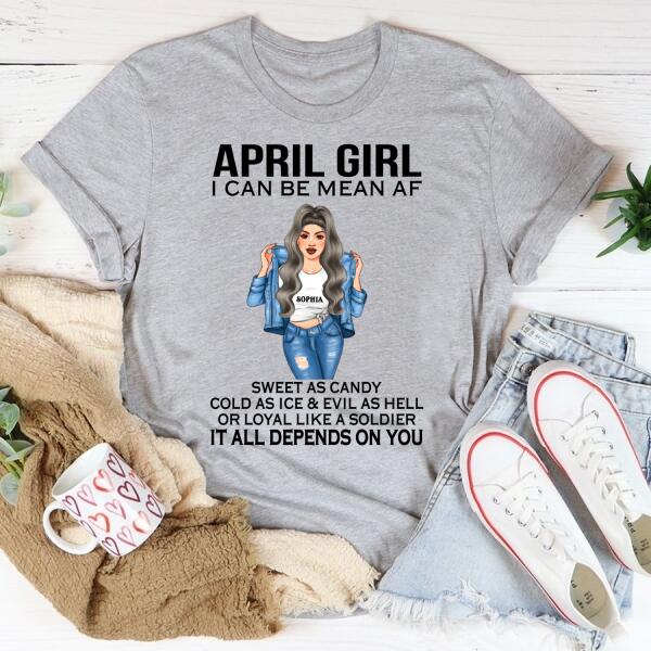 April Birthday Shirt, Custom Birthday Shirt, Queens Born In April, April Birthday Shirts For Woman, April Birthday Gifts