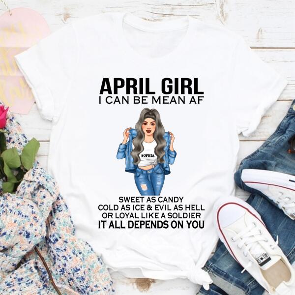 April Birthday Shirt, Custom Birthday Shirt, Queens Born In April, April Birthday Shirts For Woman, April Birthday Gifts