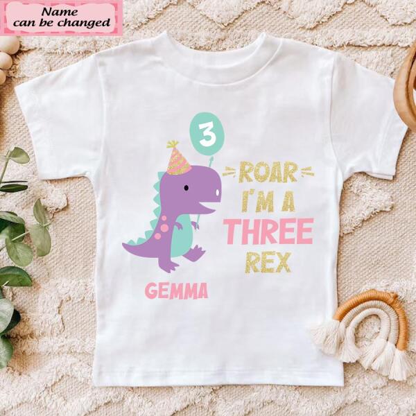 Third Birthday shirt, 3rd Birthday Shirt, Custom Birthday Shirt, Dinosaur Birthday Shirt, Three Birthday Shirt, 3rd Birthday T Shirt, Baby Shirt