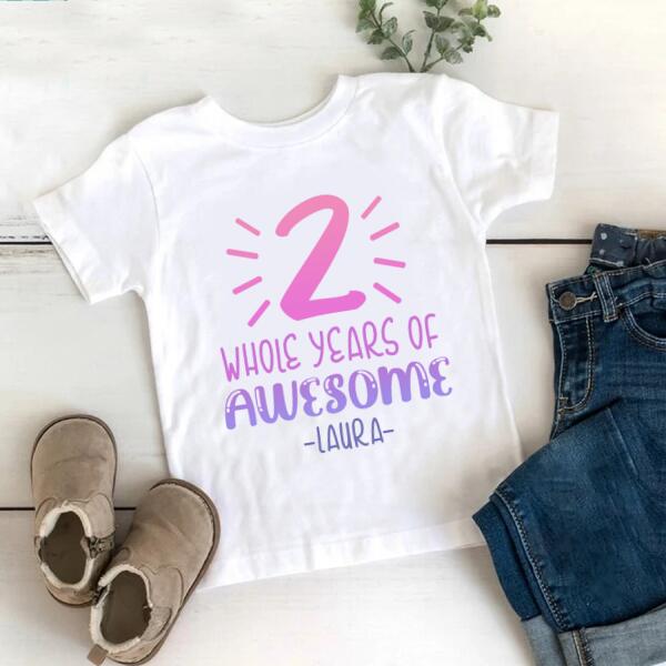 Second Birthday Shirt ,2nd Birthday Shirt, Custom Birthday Shirt, Two Birthday Shirt, 2nd Birthday T Shirt, Baby Shirt