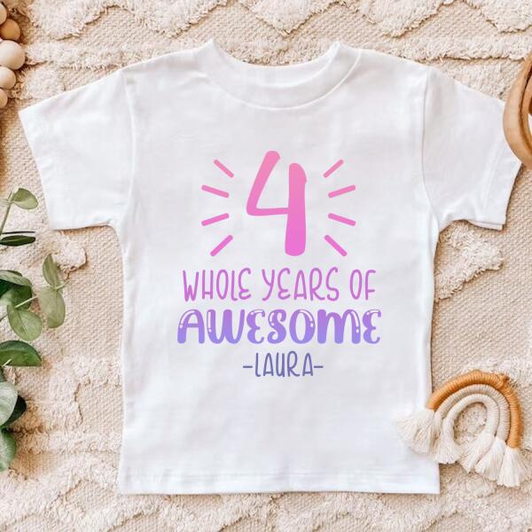 4th Birthday Shirt, Custom Birthday Shirt, Four Birthday Shirt, 4th Birthday T Shirt, Baby Shirt