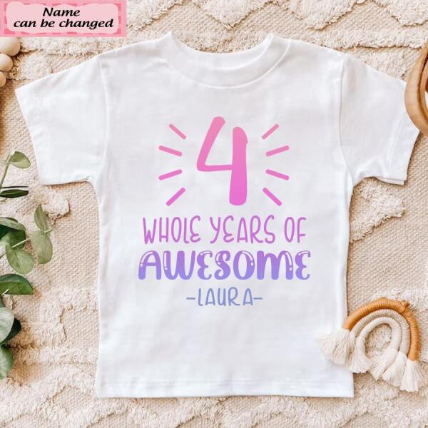 4th Birthday Shirt, Custom Birthday Shirt, Four Birthday Shirt, 4th Birthday T Shirt, Baby Shirt