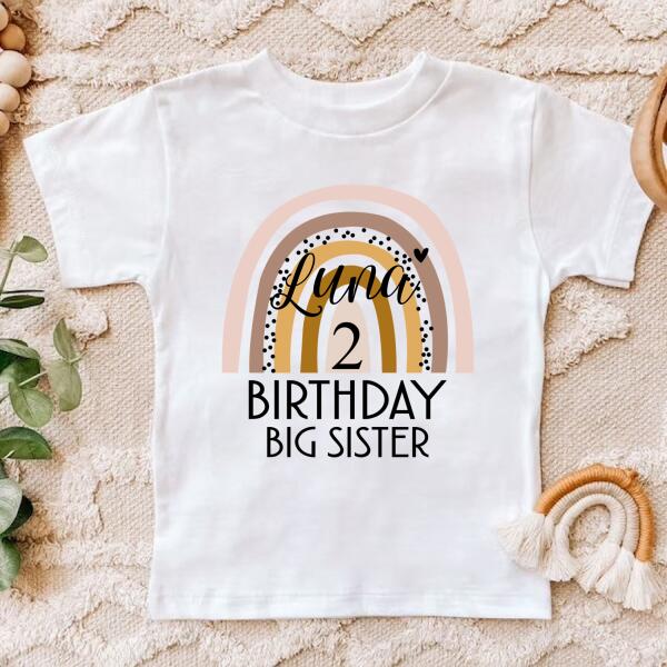 Second Birthday Shirt, 2nd Birthday Shirt, Custom Birthday Shirt, Rainbow Shirt, Two Birthday Shirt, 2nd Birthday T Shirt, Baby Shirt
