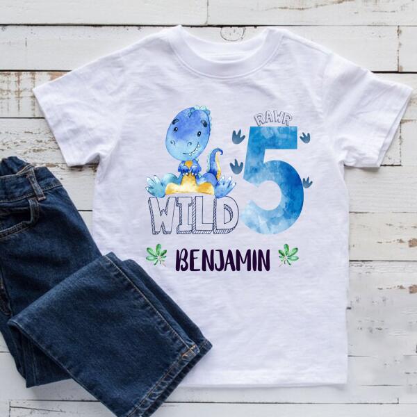 5th Birthday Shirt, Custom Birthday Shirt, Dinosaur Birthday Shirt, Five Birthday Shirt, 5th Birthday T Shirt, Baby Shirt