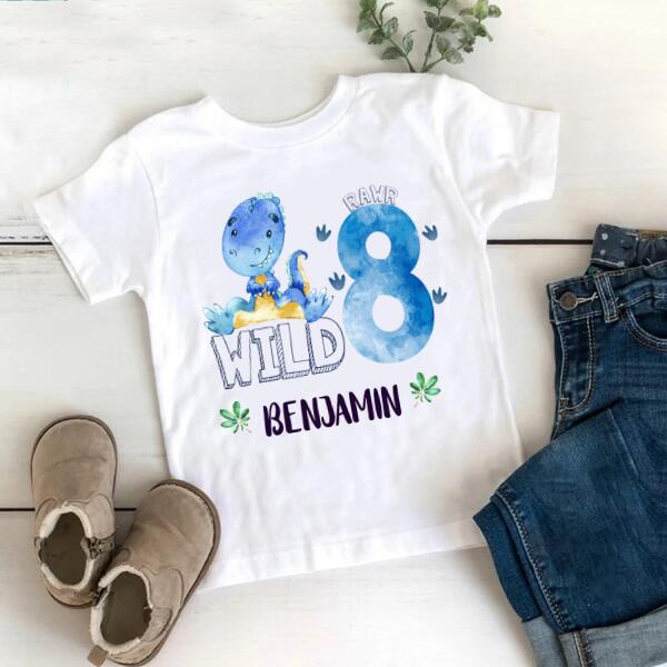 8th Birthday Shirt, Custom Birthday Shirt, Dinosaur Birthday Shirt, Eight Birthday Shirt, 8th Birthday T Shirt, Baby Shirt