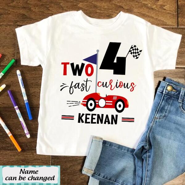 4th Birthday Shirt, Custom Birthday Shirt, Race Car Birthday Shirt, Four Birthday Shirt, 4th Birthday T Shirt, Baby Shirt