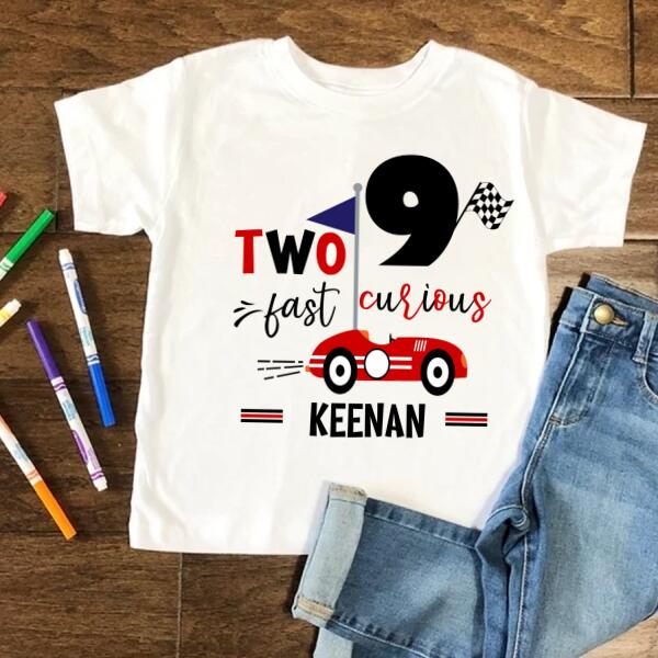 9th Birthday Shirt, Custom Birthday Shirt, Race Car Birthday Shirt, Nine Birthday Shirt, 9th Birthday T Shirt, Baby Shirt