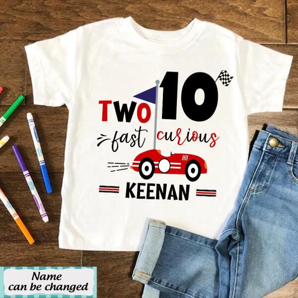 10th Birthday Shirt, Custom Birthday Shirt, Race Car Birthday Shirt, Ten Birthday Shirt, 10th Birthday T Shirt, Baby Shirt