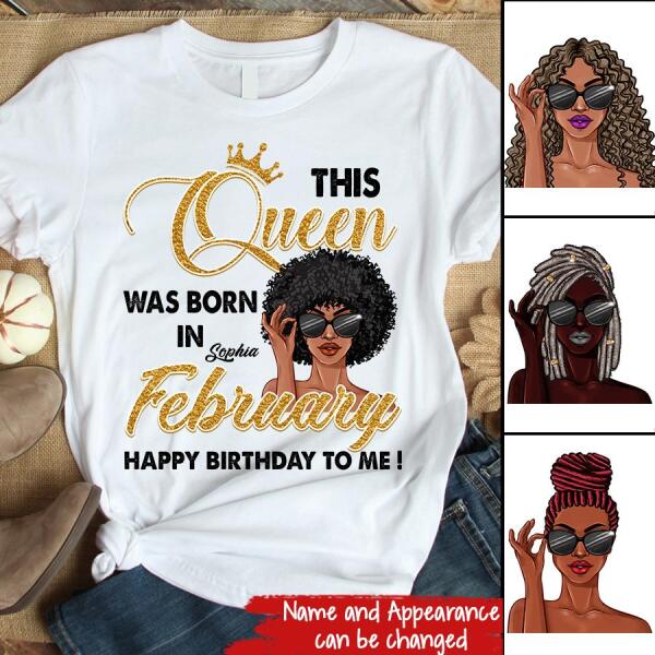February Birthday Shirt, Custom Birthday Shirt, Queens Born In February, February Birthday Shirts For Woman, February Birthday Gifts