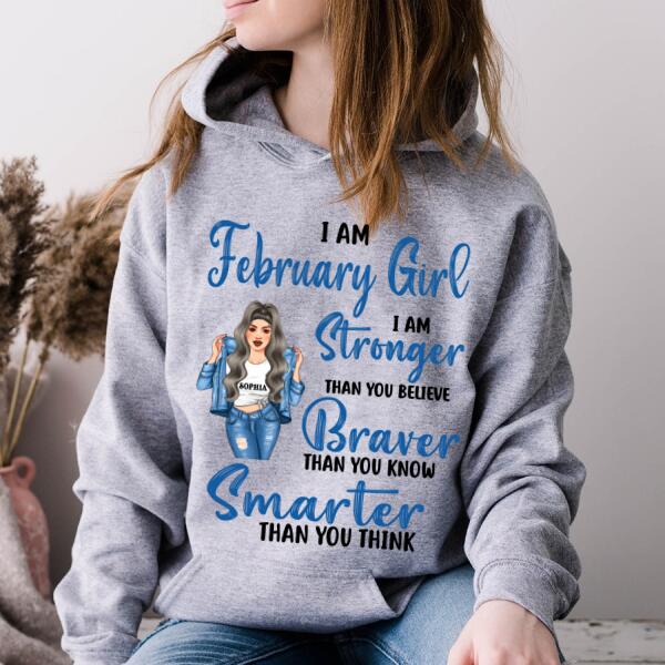 February Birthday Shirt, Custom Birthday Shirt, Queens Born In February, February Birthday Shirts For Woman, February Birthday Gifts
