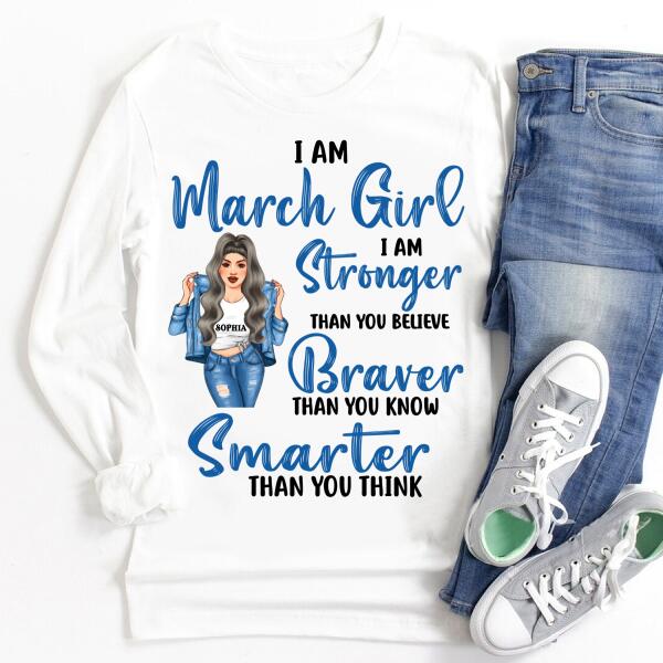 March Birthday Shirt, Custom Birthday Shirt, Queens Born In March, March Birthday Shirts For Woman, March Birthday Gifts