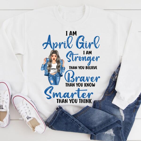 April Birthday Shirt, Custom Birthday Shirt, Queens Born In April, April Birthday Shirts For Woman, April Birthday Gifts