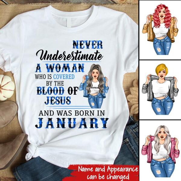 Custom January Birthday Shirt For Woman, Queens Are Born In January Gifts, Melanin Afro Woman Shirt, Black Girl Tee, Afro Queen Gift