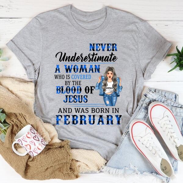 February Birthday Shirt, Custom Birthday Shirt, Queens Born In February, February Birthday Shirts For Woman, February Birthday Gifts