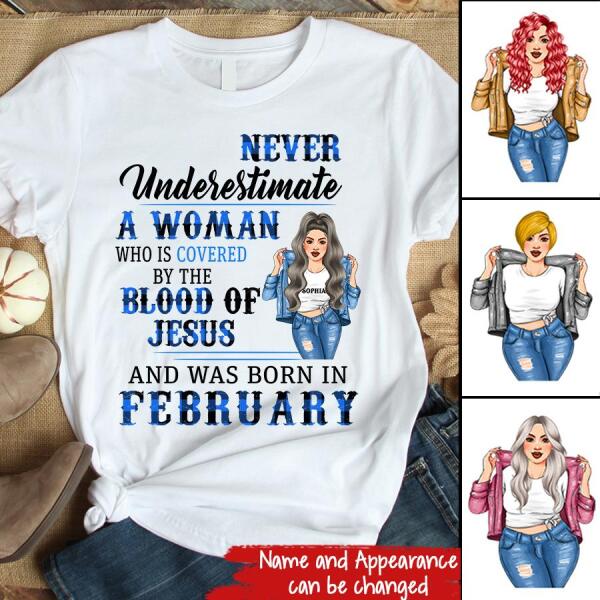 February Birthday Shirt, Custom Birthday Shirt, Queens Born In February, February Birthday Shirts For Woman, February Birthday Gifts