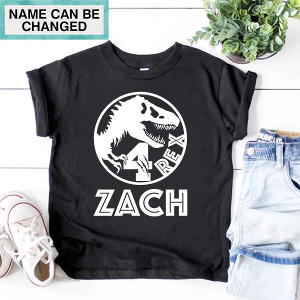 4th Birthday Shirt, Custom Birthday Shirt, Dinosaur Birthday Shirt, Four Birthday Shirt, 4th Birthday T Shirt, Baby Shirt