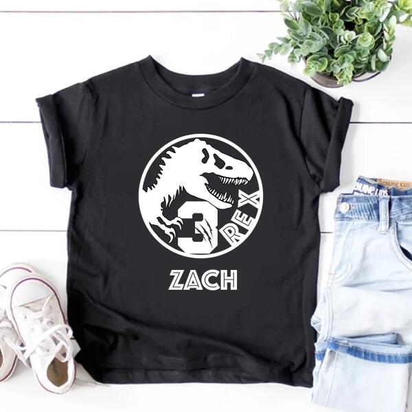 Third Birthday shirt, 3rd Birthday Shirt, Custom Birthday Shirt, Dinosaur Birthday Shirt, Three Birthday Shirt, 3rd Birthday T Shirt, Baby Shirt