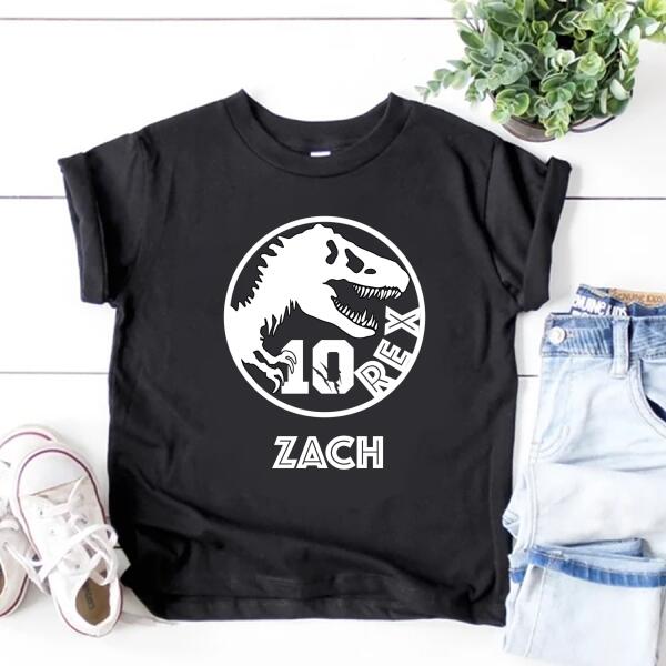 10th Birthday Shirt, Custom Birthday Shirt, Dinosaur Birthday Shirt, Ten Birthday Shirt, 10th Birthday T Shirt, Baby Shirt