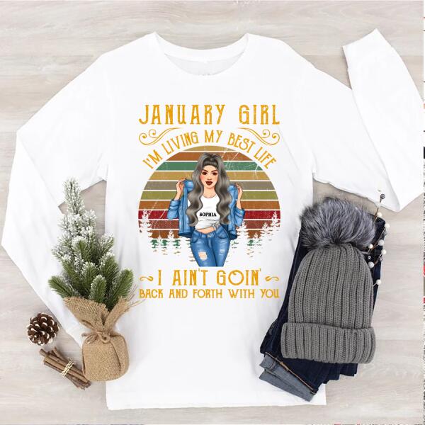 Custom January Birthday Shirt For Woman, Queens Are Born In January Gifts, Melanin Afro Woman Shirt, Black Girl Tee, Afro Queen Gift