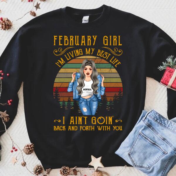 February Birthday Shirt, Custom Birthday Shirt, Queens Born In February, February Birthday Shirts For Woman, February Birthday Gifts