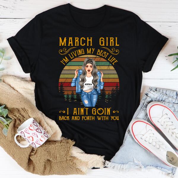 March Birthday Shirt, Custom Birthday Shirt, Queens Born In March, March Birthday Shirts For Woman, March Birthday Gifts