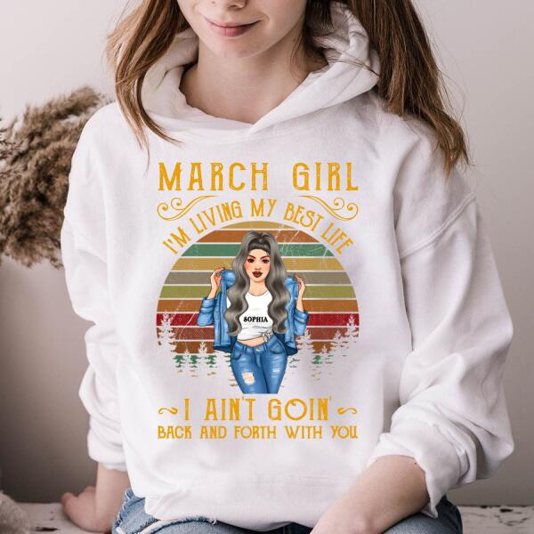 March Birthday Shirt, Custom Birthday Shirt, Queens Born In March, March Birthday Shirts For Woman, March Birthday Gifts