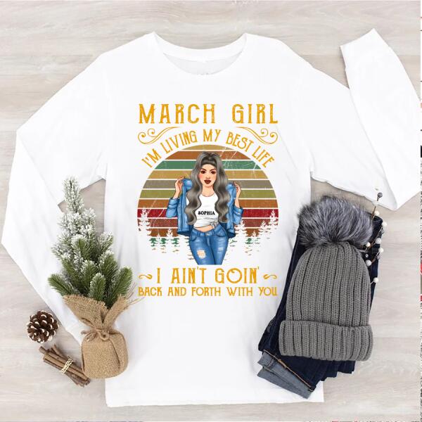March Birthday Shirt, Custom Birthday Shirt, Queens Born In March, March Birthday Shirts For Woman, March Birthday Gifts