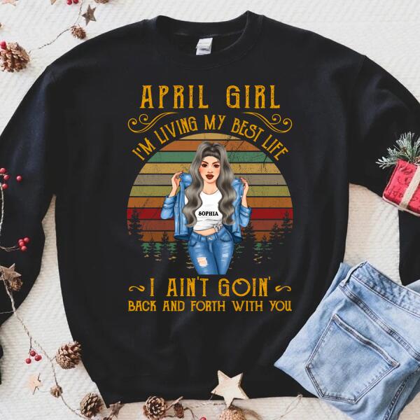 April Birthday Shirt, Custom Birthday Shirt, Queens Born In April, April Birthday Shirts For Woman, April Birthday Gifts