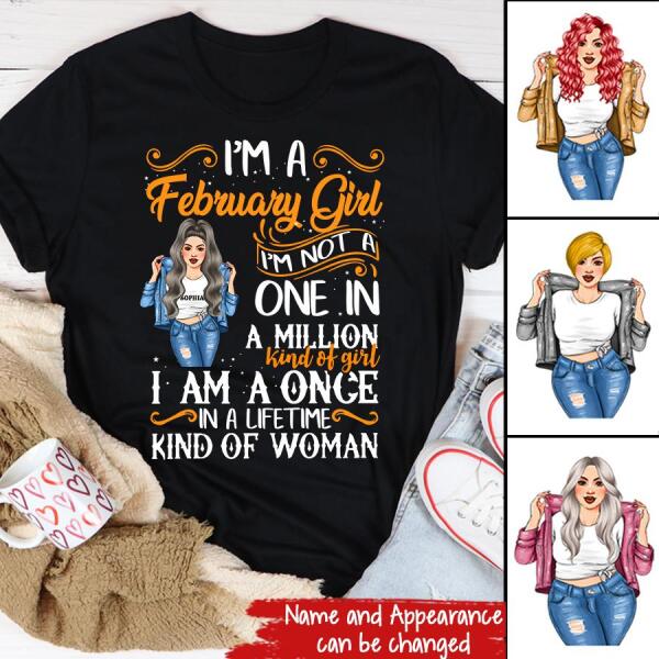 February Birthday Shirt, Custom Birthday Shirt, Queens Born In February, February Birthday Shirts For Woman, February Birthday Gifts