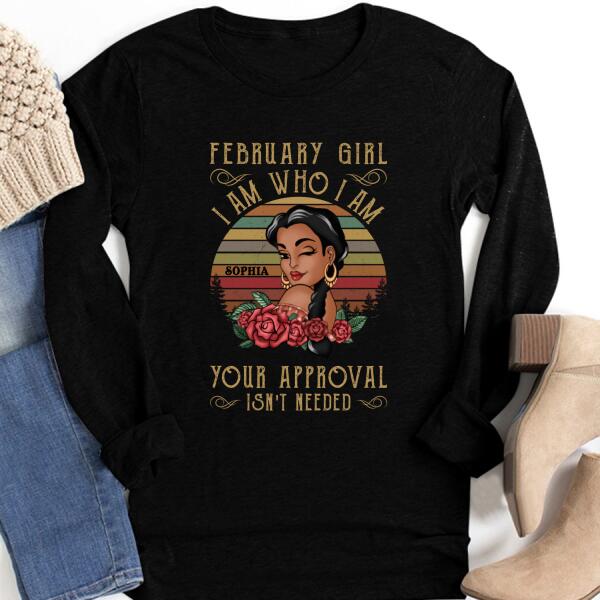 February Birthday Shirt, Custom Birthday Shirt, Queens Born In February, February Birthday Shirts For Woman, February Birthday Gifts