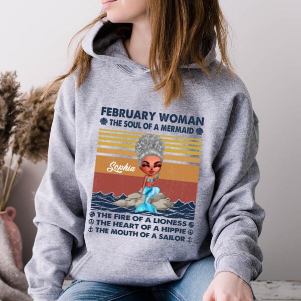 February Birthday Shirt, Custom Birthday Shirt, Queens Born In February, February Birthday Gifts, February shirts for February mermaid, mermaid birthday shirt