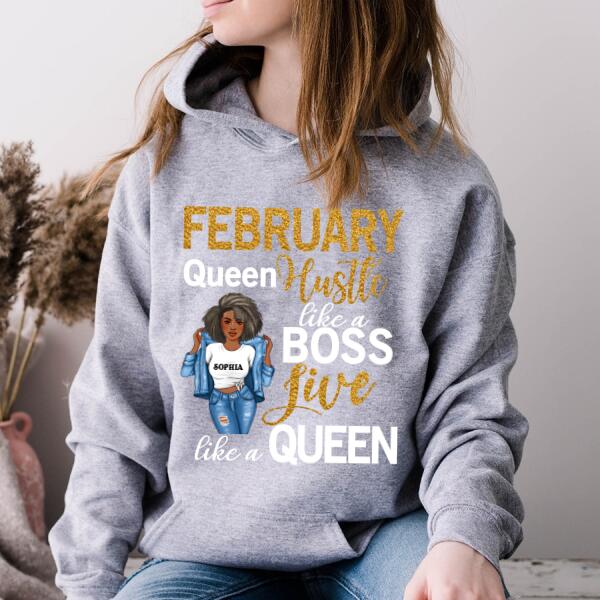 February Birthday Shirt, Custom Birthday Shirt, Queens Born In February, February Birthday Gifts, February shirts for Woman