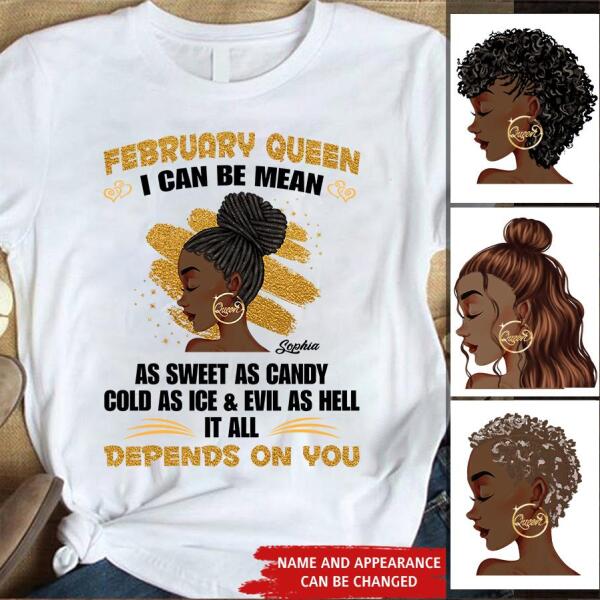 February Birthday Shirt, Custom Birthday Shirt, Queens Born In February, February Birthday Gifts, February shirts for Woman