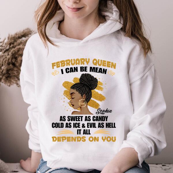 February Birthday Shirt, Custom Birthday Shirt, Queens Born In February, February Birthday Gifts, February shirts for Woman