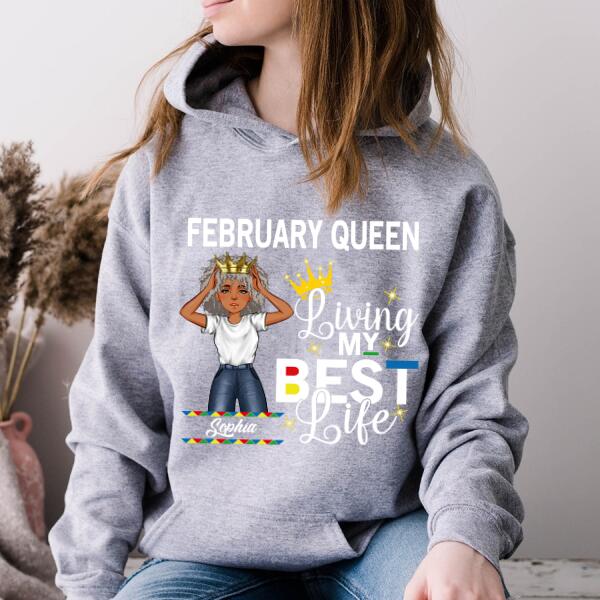 February Birthday Shirt, Custom Birthday Shirt, Queens Born In February, February Birthday Gifts, February shirts for Woman