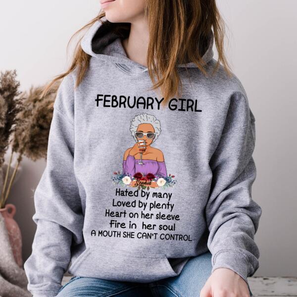 February Birthday Shirt, Custom Birthday Shirt, Queens Born In February, February Birthday Gifts, February shirts for Woman