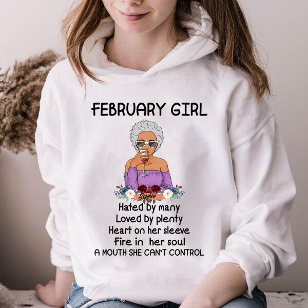 February Birthday Shirt, Custom Birthday Shirt, Queens Born In February, February Birthday Gifts, February shirts for Woman