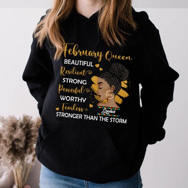 February Birthday Shirt, Custom Birthday Shirt, Queens Born In February, February Birthday Gifts, February shirts for Woman