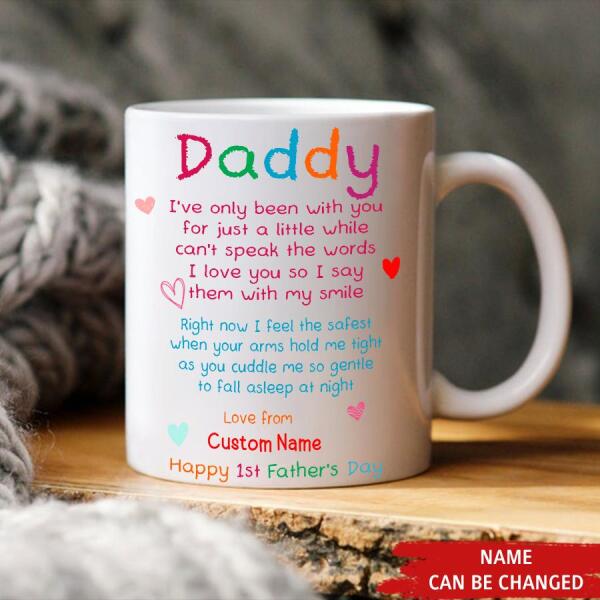 Personalized fathers day mugs, first fathers day mug, Happy Father Day Mug, 1st fathers day gifts, Father‘s Day Mug, gifts for new dads, Fathers Day Cup, Father Day Gift, Coffee Cups