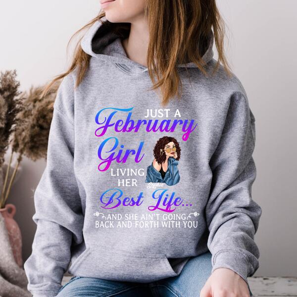 Custom February Birthday Shirt For Woman, Queens Are Born In February Gifts, Melanin Afro Woman Shirt, Black Girl Tee, Afro Queen Gift