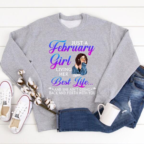 Custom February Birthday Shirt For Woman, Queens Are Born In February Gifts, Melanin Afro Woman Shirt, Black Girl Tee, Afro Queen Gift