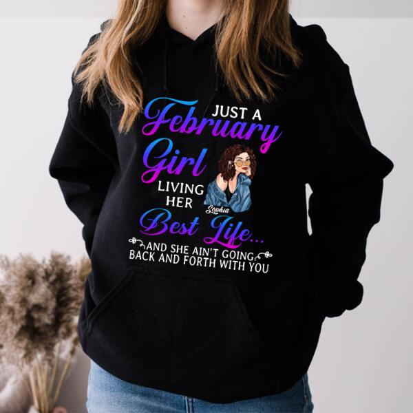 Custom February Birthday Shirt For Woman, Queens Are Born In February Gifts, Melanin Afro Woman Shirt, Black Girl Tee, Afro Queen Gift