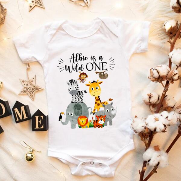 First Birthday Shirt, Custom Newborn Onesie, Newborn Bodysuit, Infant Bodysuit, Newborn Onesie, White Newborn Onesies, Zoo Shirt, Baby Shirt