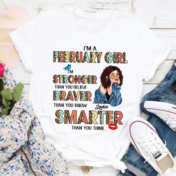Custom February Birthday Shirt For Woman, Queens Are Born In February Gifts, Melanin Afro Woman Shirt, Black Girl Tee, Afro Queen Gift