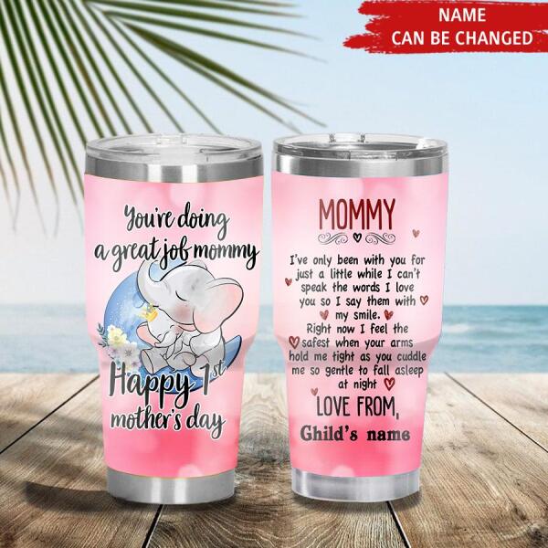 Personalized Tumblers, Large Tumbler, Mother Day Tumbler, Mothers Day Tumbler Ideas, Mothers Tumblers, First Mothers Day Gift, Mothers Day Cup, Mother Day Gift