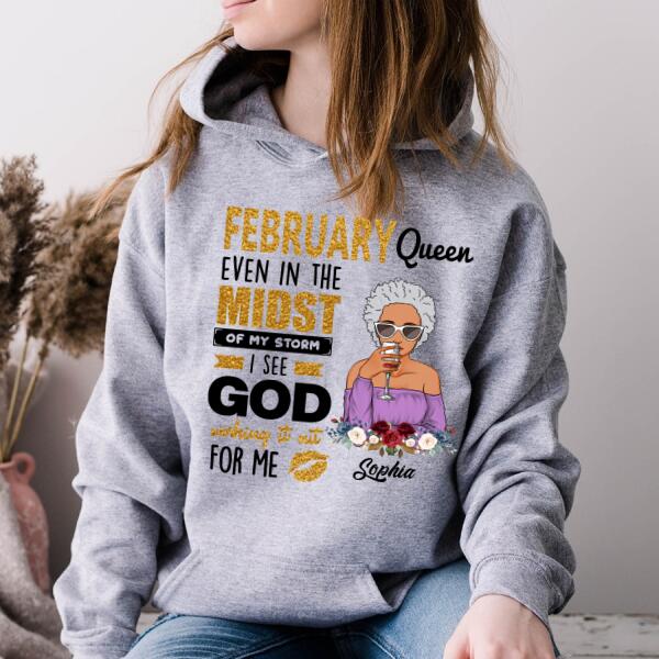February Birthday Shirt, Custom Birthday Shirt, Queens Born In February, February Birthday Gifts, February shirts for Woman