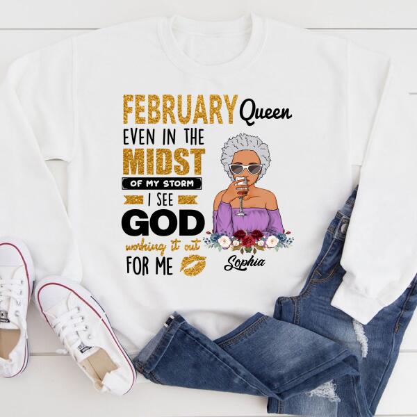 February Birthday Shirt, Custom Birthday Shirt, Queens Born In February, February Birthday Gifts, February shirts for Woman