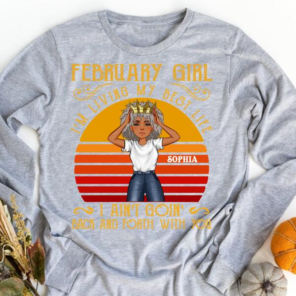 February Birthday Shirt, Custom Birthday Shirt, Queens Born In February, February Birthday Gifts, February shirts for Woman
