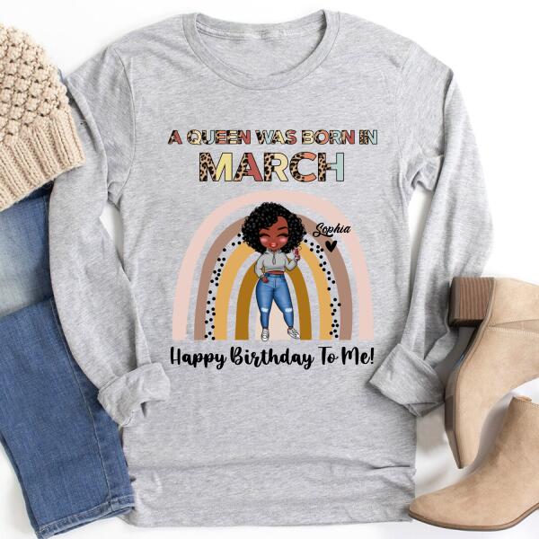 March Birthday Shirt, Custom Birthday Shirt, Queens Born In March, March Birthday Gifts, March shirts for Woman