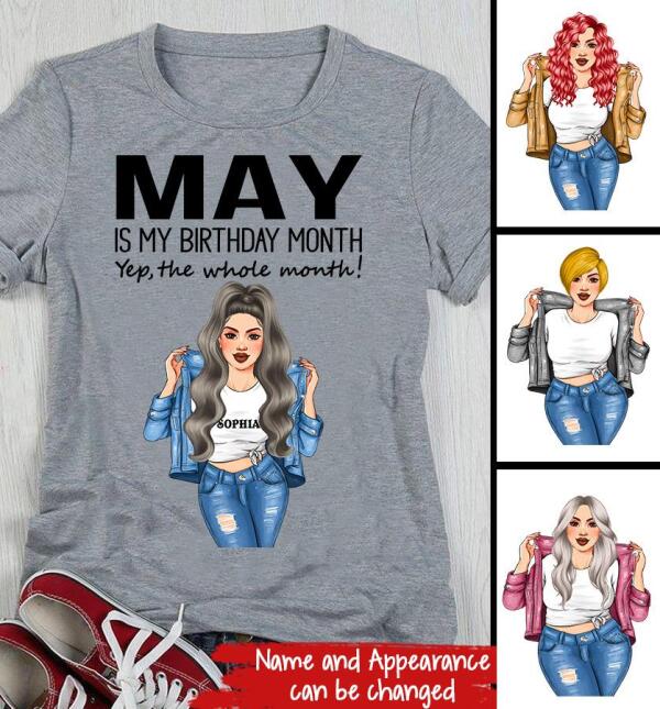 May Birthday Shirt, Custom Birthday Shirt, Queens Born In  May, May Birthday Gifts,  May Birthday Gifts